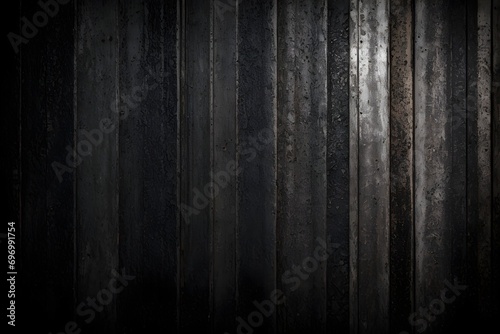 Grunge wall background. The dark, rough details add an interesting twist to the abstract design, while the black isolation on a bold silver background creates a visually stunning contrast.
