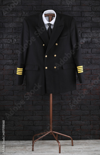 captain uniform on a hanger