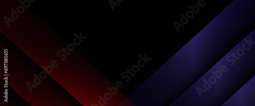 Black red and purple violet vector abstract modern futuristic 3D line banner with shapes Elegant modern futuristic design with shiny lines pattern for banner, brochure, cover, flyer, poster
