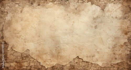 A grungy background with a torn piece of paper