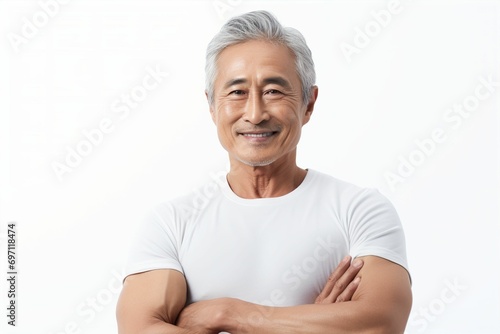 体を鍛えている日本人男性（筋トレ・筋肉・マッチョ・フィットネス・ヘルスケア） 