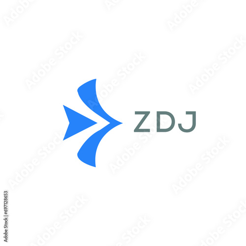 ZDJ Letter logo design template vector. ZDJ Business abstract connection vector logo. ZDJ icon circle logotype. 