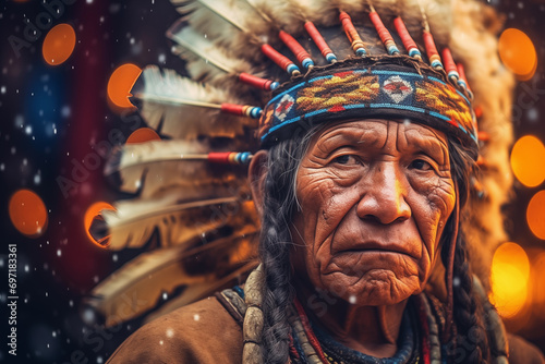Native American Chief Portrait