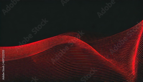 linear half tone pattern vector smooth wavy line border red black abstract background retrowave synthwave retro futurism minimalist graphic art style abstraction halftone textured striped decoration