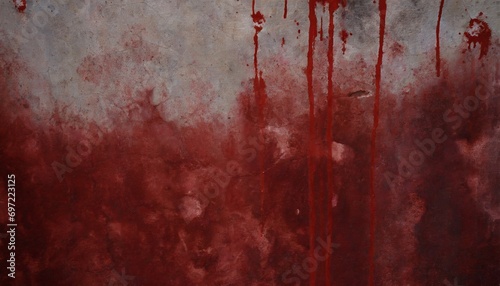 red horror background red blood on old wall for halloween concept grunge scary red concrete red paint on concrete wall