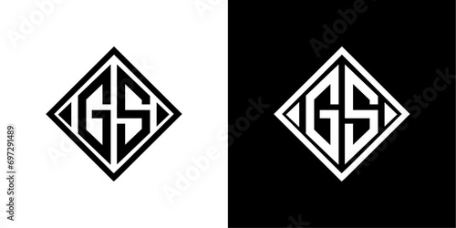 vector logo gs abstract