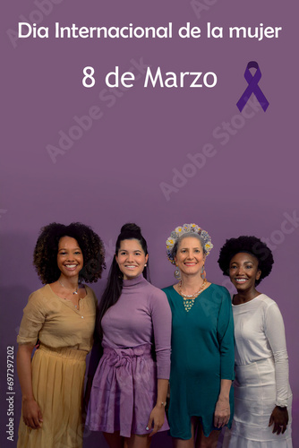Cartel para el día internacional de la mujer