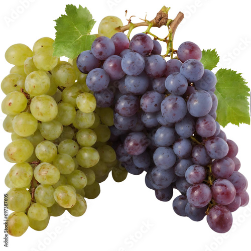 photo of bunch of grapes isolated on transparent background