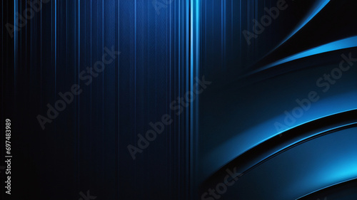 Concepto de tecnología abstracta fondo superpuesto geométrico de rayas azul oscuro. Fondo de vector abstracto dinámico azul marino brillante con líneas diagonales. Color clásico de moda de 2024. Fondo