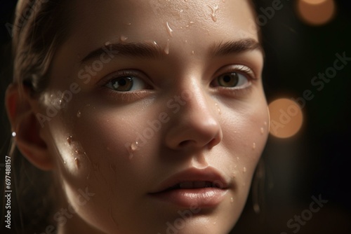 Enhance skin's beauty with cosmetic smears and bb cream. Generative AI