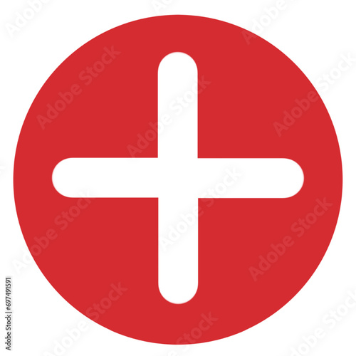 red first aid pharmacy emergency health medical hospital icon isolated on white and transparent background