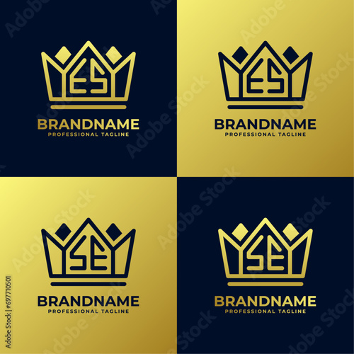 Letter ES and SE Home King Logo Set, suitable for business with ES or SE initials