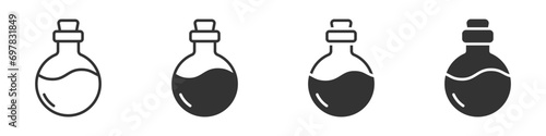 Potion icon set. Vector illustration