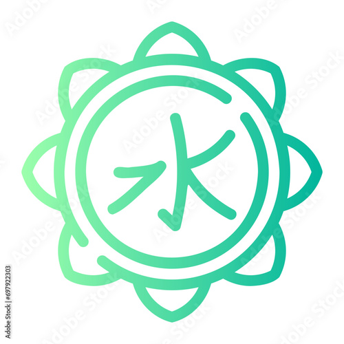 confucianism gradient icon