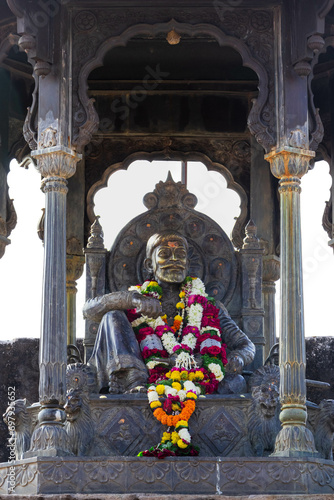 Shivaji Maharaj Statue at Raigad Fort