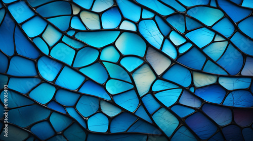 Blue Stained Glass Pattern