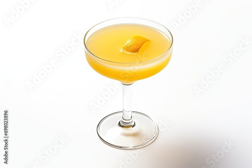 sidecar cocktail isolated on white background