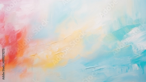 Closeup of abstract rough bright colorful painting texture, with oil brushstroke, pallet knife paint on canvas, seamless pattern, copy paste area for texture