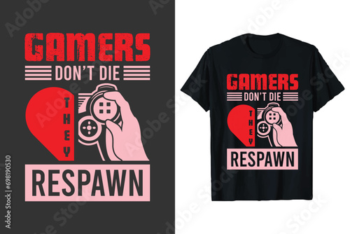 Game lover vector t-shirt design graphic.