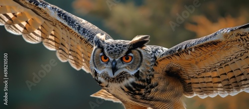 Flying eagle owl.