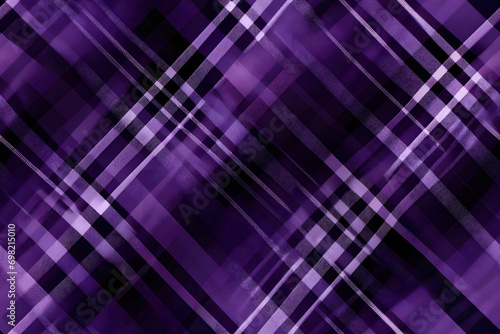 Violet purple plaid pattern seamless graphic. Tartan Scottish check plaid for flannel shirt, blanket, scarf, throw, duvet cover, upholstery, or other modern retro casual fabric design.