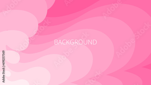 Neon pink abstract background with sharp wavy lines and gradient transition, dynamic fluid shape 
