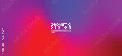 Colorful gradient design. Polygonal abstract background with squares. Modern low poly geometric square shape. Ideas for banner, web and brochures. Vector Illustrator EPS.