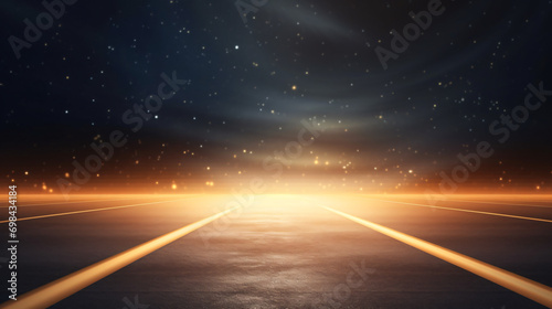 Road and effect light background for advertising