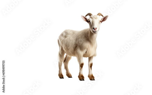 Blanketed Goat isolated on transparent Background