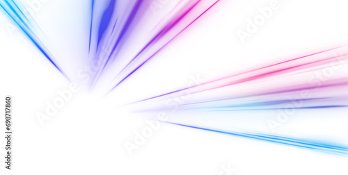 Light trail wave, fire path trace line, car lights, optic fiber and incandescence curve twirl. Racing cars dynamic flash effects city road with long exposure. Vector PNG. 