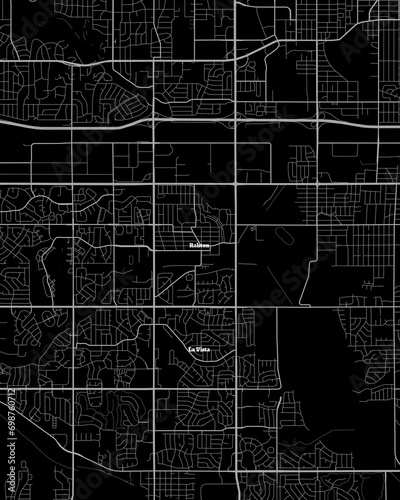 Ralston Nebraska Map, Detailed Dark Map of Ralston Nebraska