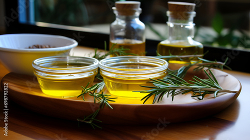 Photo of step-by-step recipe of oil from castor oil, pumpkin oil, jojoba oil and argan oil, rosemary oil and evening primrose oil