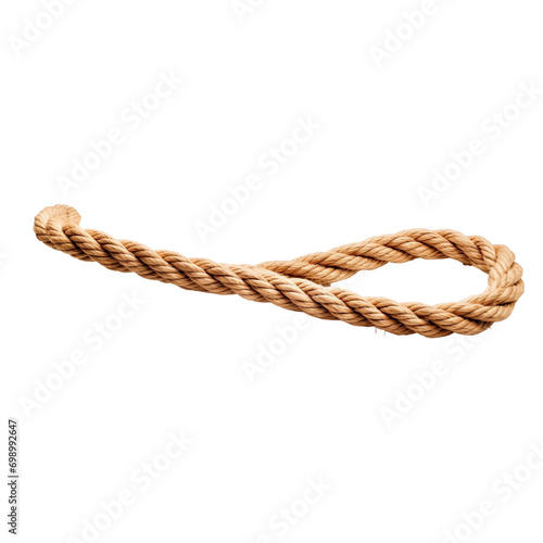 the rope on white background, Generative AI