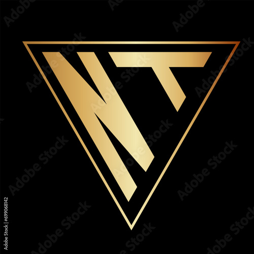 Triangle Letter N Logo Design