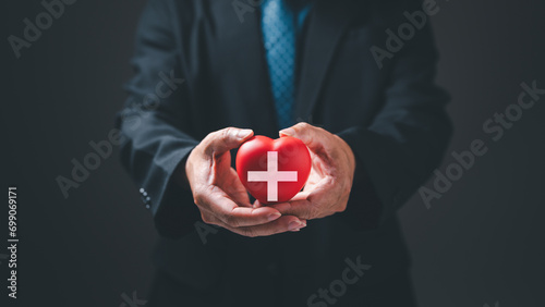 Red cross stands as a powerful symbol, embodying the concept of humanitarian help and health assistance, a universal emblem synonymous with aiding humanity in times of need.