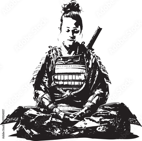 samurai on meditazione 01