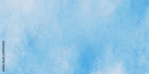 Close up of a sky-blue Watercolor Texture. Artistic Background. distressed old textured painted design with blue chill, cadet blue and pastel blue colors.