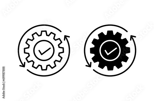 Efficiency icon set. vector illustration