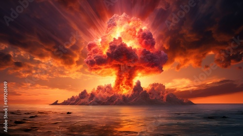explosion nuclear bomb in ocean