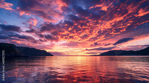 Majestic Sky Phenomenon: Norwegian Iridescent Clouds
