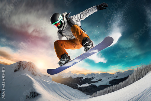 snowboard sciare salto sport 