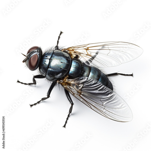 Illustration of a fly on white background