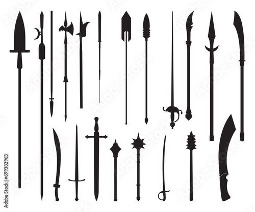Spear set, Spear, Indian, sword, knife, Viking weapons Spear Clipart, handgun svg, spear cricut cut files, crossed