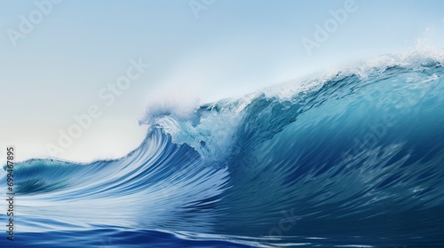 Sea waves on the ocean