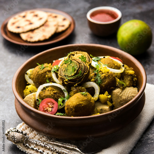 undhiyu is a gujarati mixed vegetable dish, specialty of surat, india