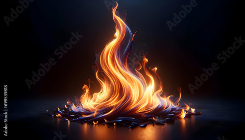 Illustration of bonfire.