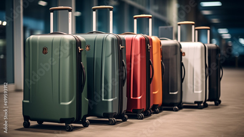 Luxyry luggage, metal roller suitcases