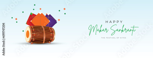Happy Makar Sankranti Creative Social Media Post, Web Banner, Greeting, Print