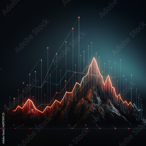 Shares image compared with mountains - 4K