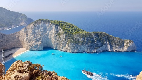 greece, zakynthos, sea, shipwreck